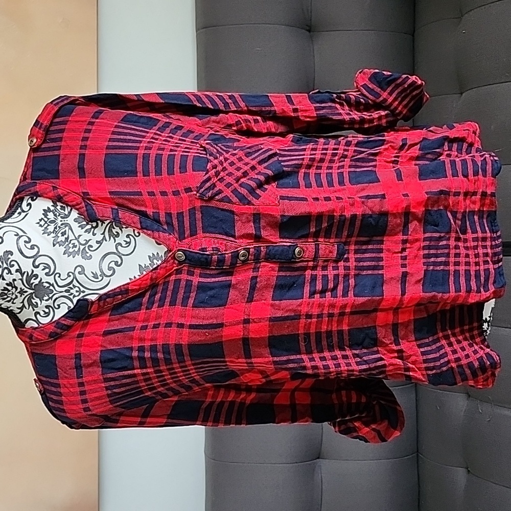 SKY plus plaid henley